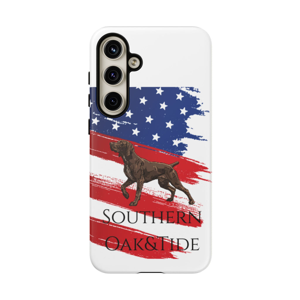 American Flag Pointer Dog phone case | Tough Cases