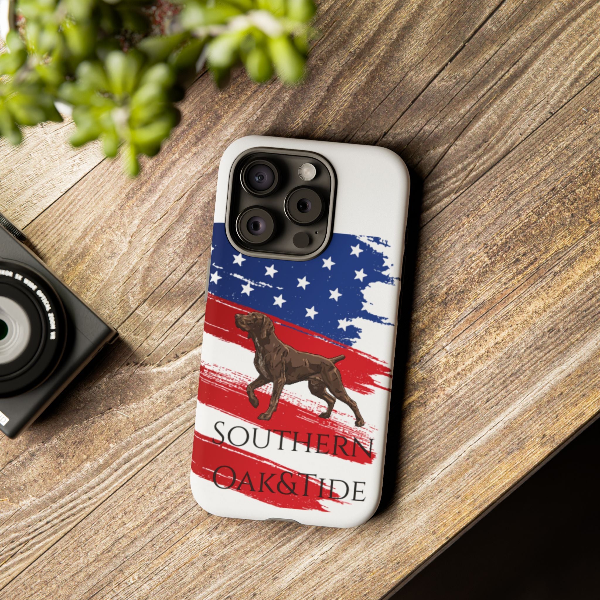 American Flag Pointer Dog phone case | Tough Cases