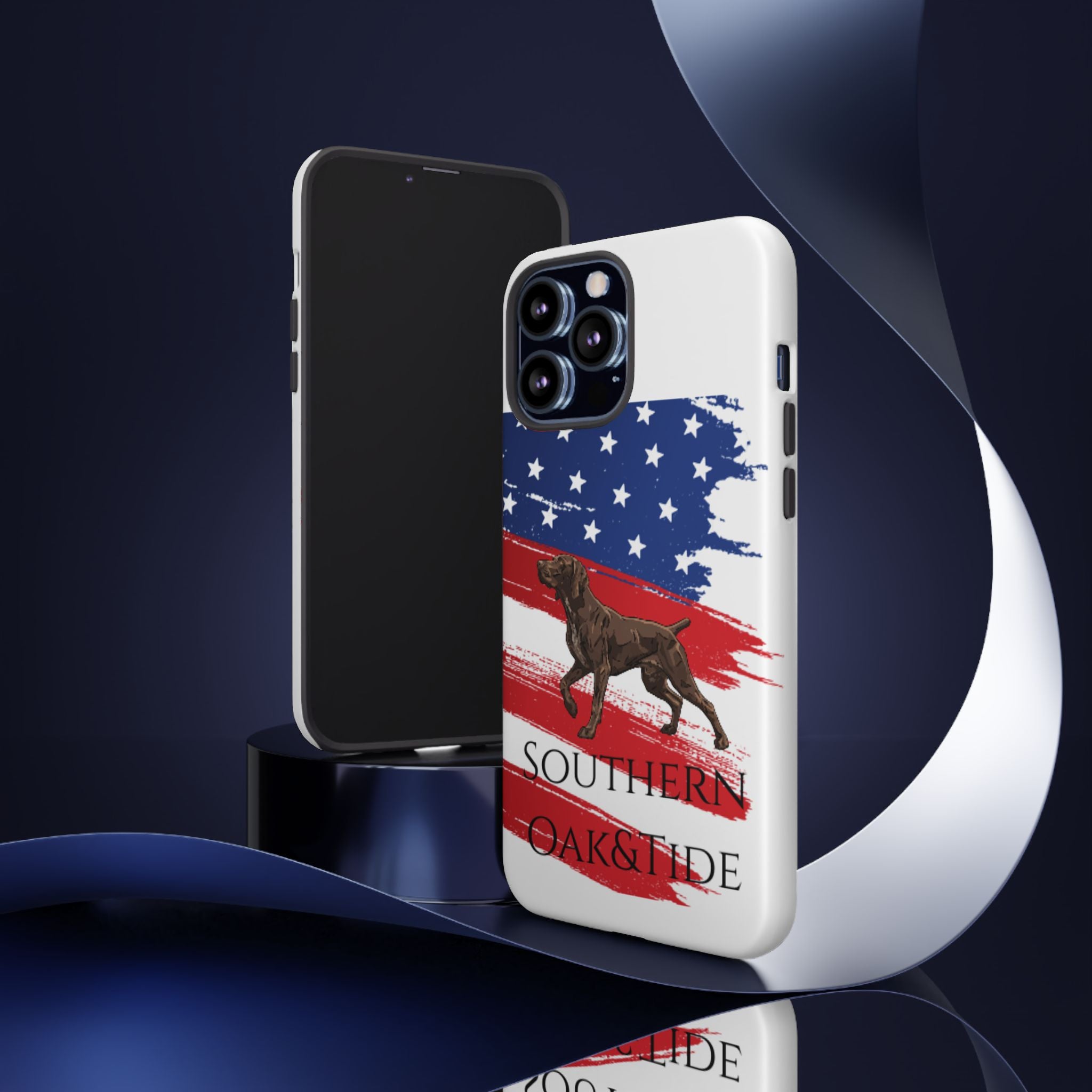 American Flag Pointer Dog phone case | Tough Cases