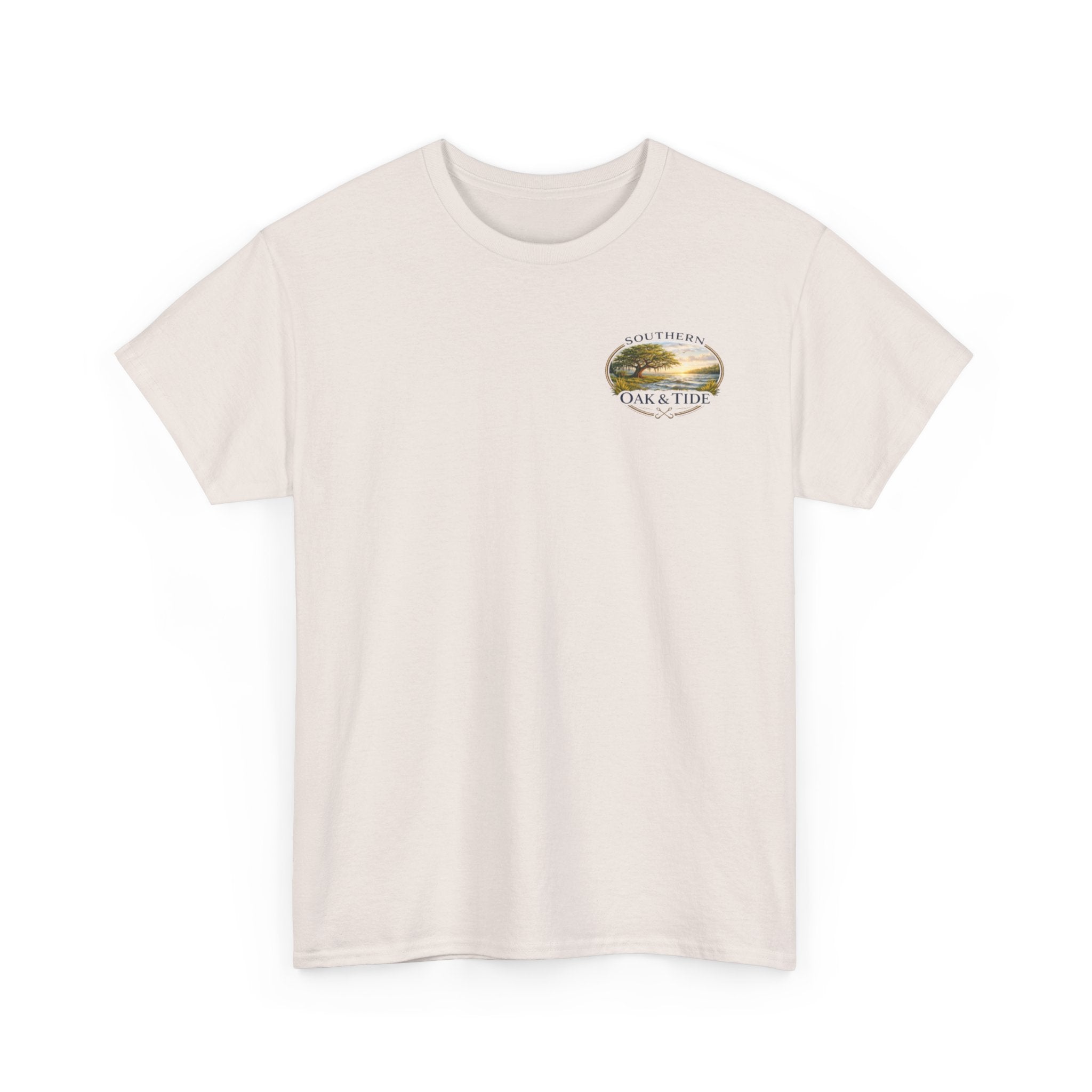 Unisex Heavy Cotton Tee(American flag with duck & dog)