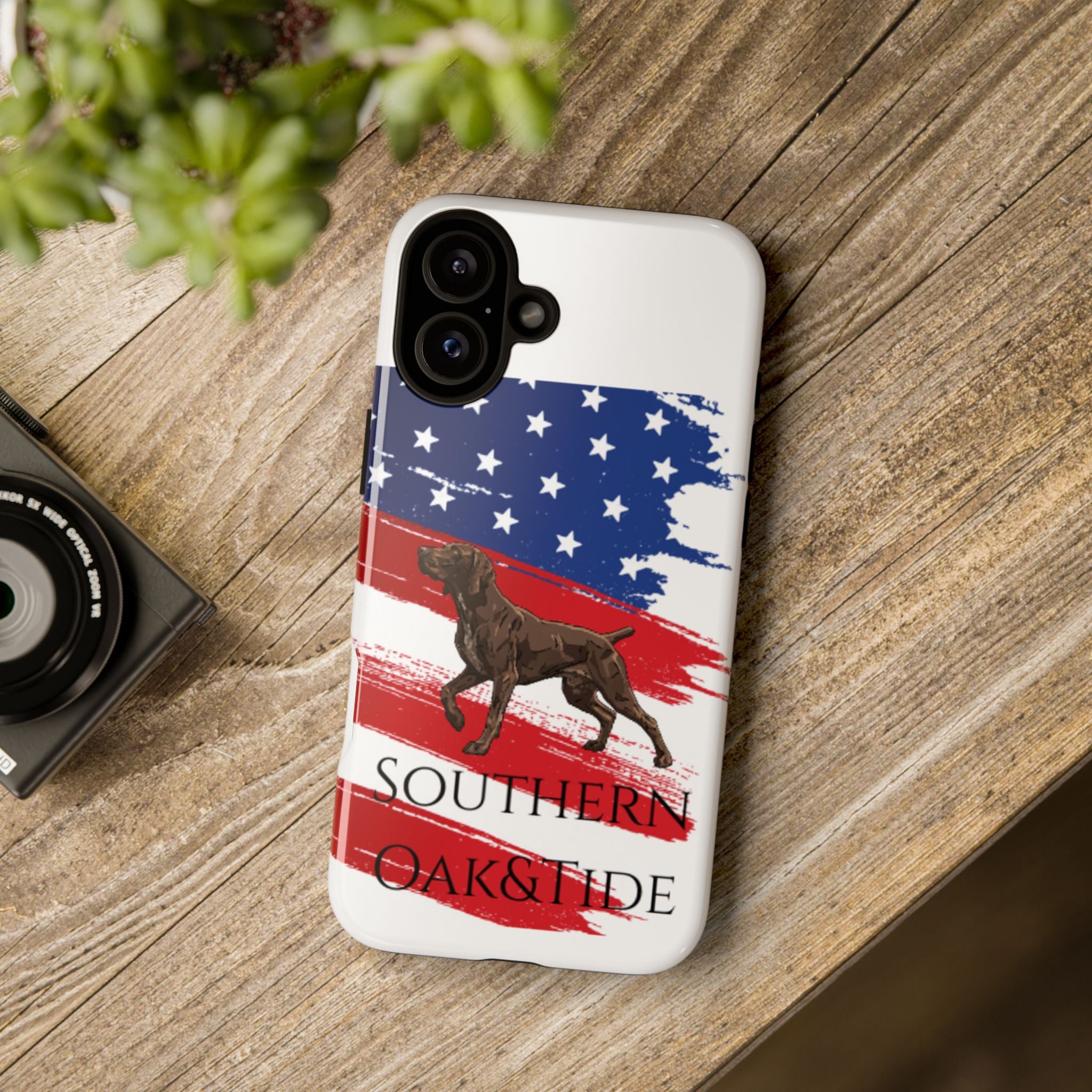 American Flag Pointer Dog phone case | Tough Cases