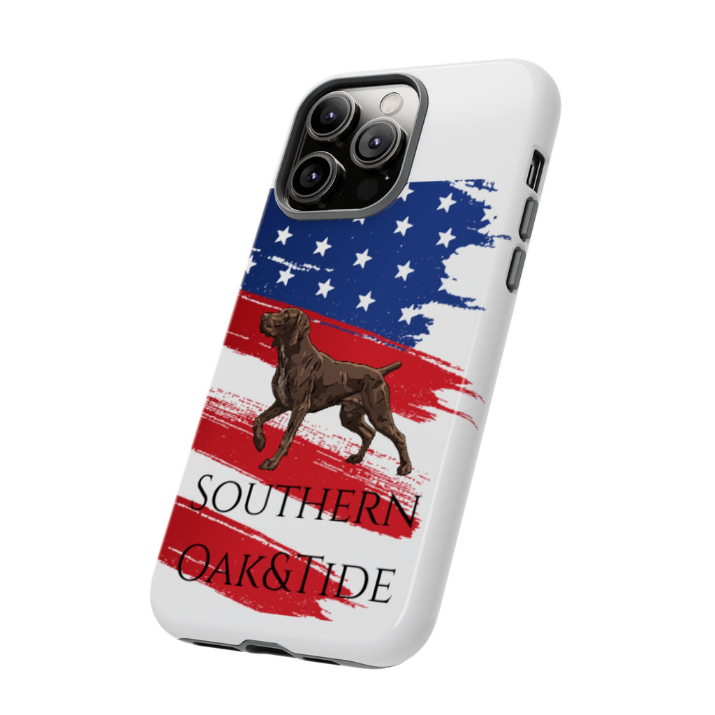 American Flag Pointer Dog phone case | Tough Cases