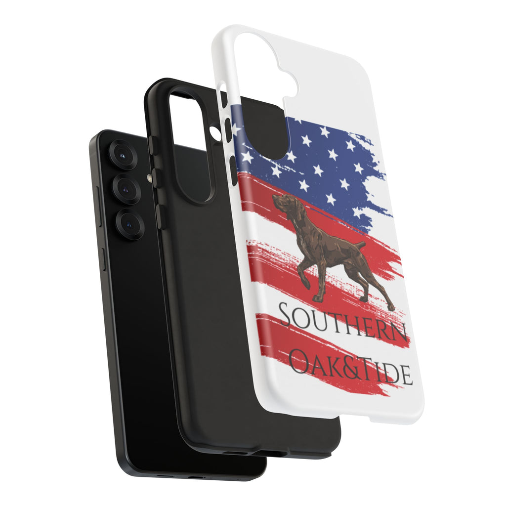 American Flag Pointer Dog phone case | Tough Cases