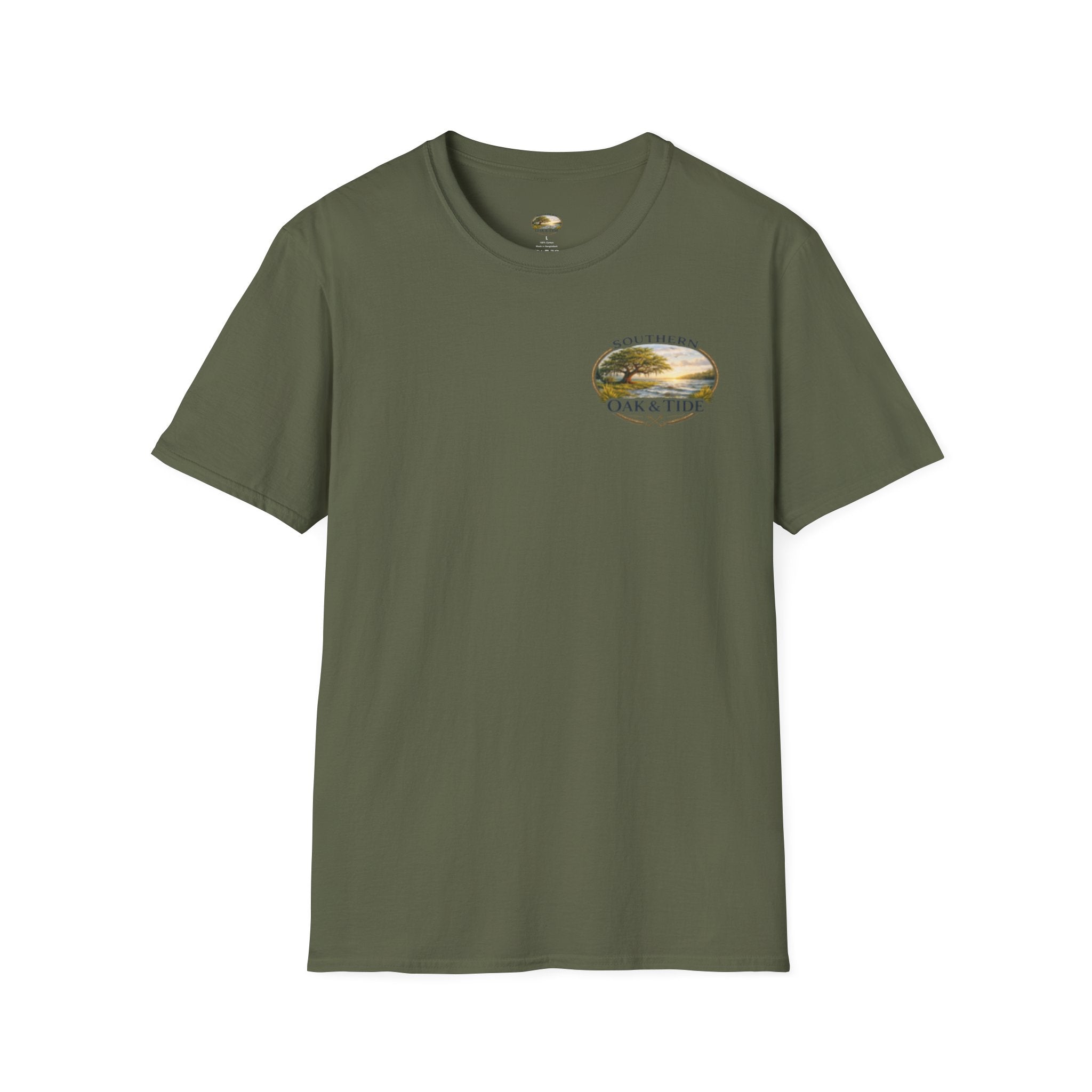 Southern Oak & Tide T-Shirt | Coastal Marsh Design, Logo Tee