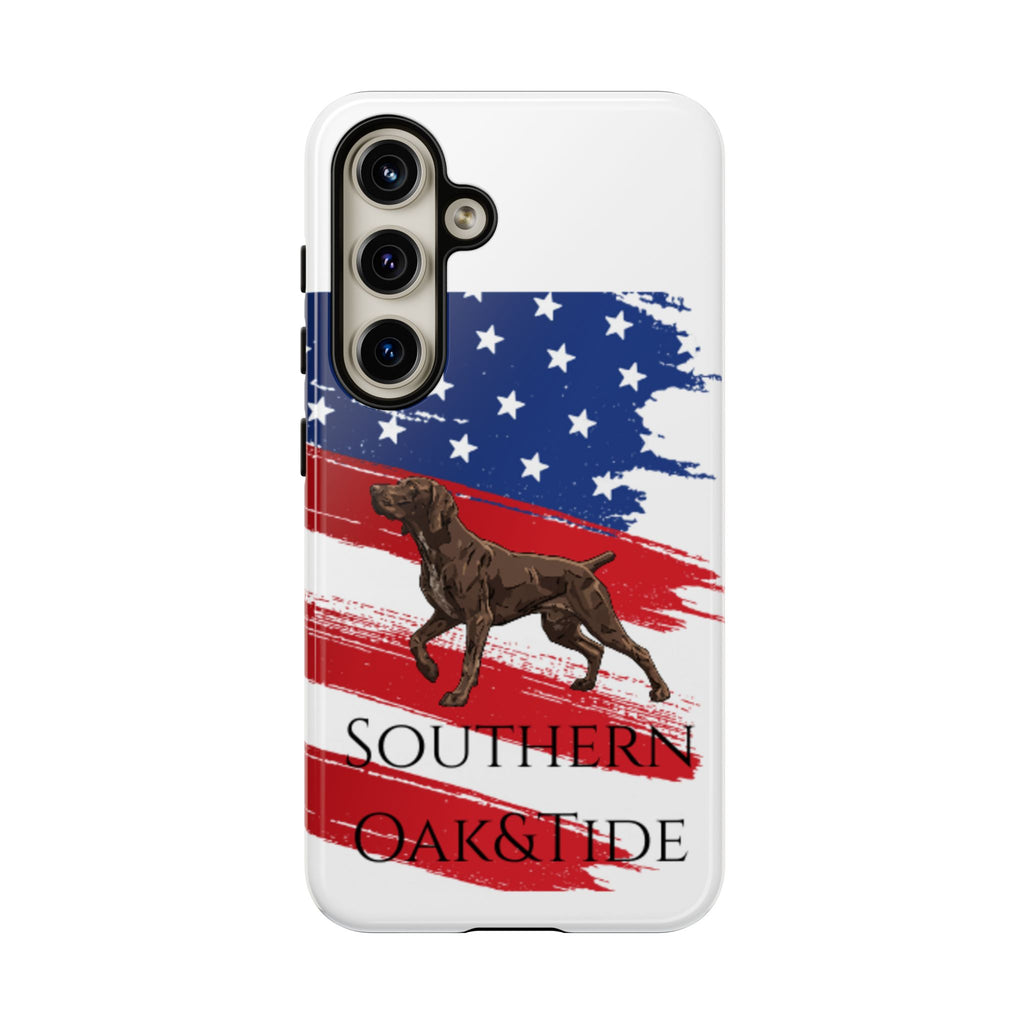 American Flag Pointer Dog phone case | Tough Cases