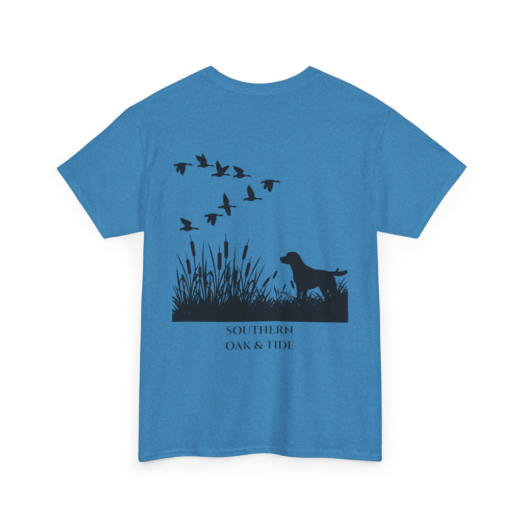Unisex Heavy Cotton Tee (dog & ducks)