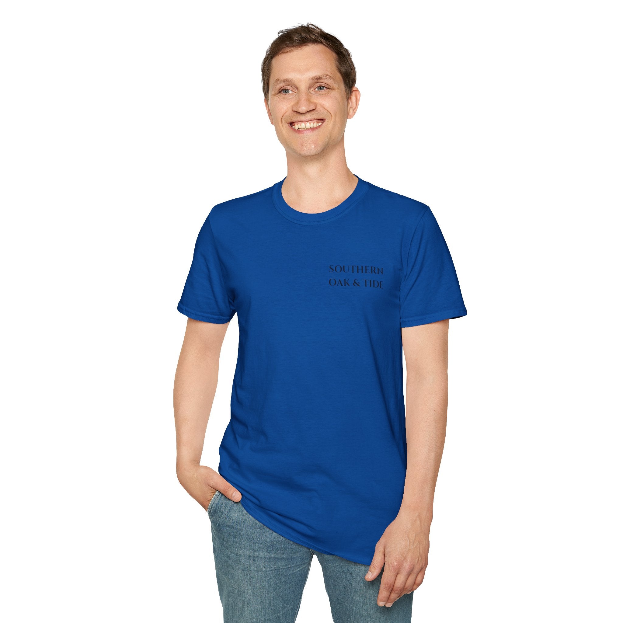 Patriotic Hunting Dog T-Shirt – “Southern Oak & Tide” USA Flag Tee