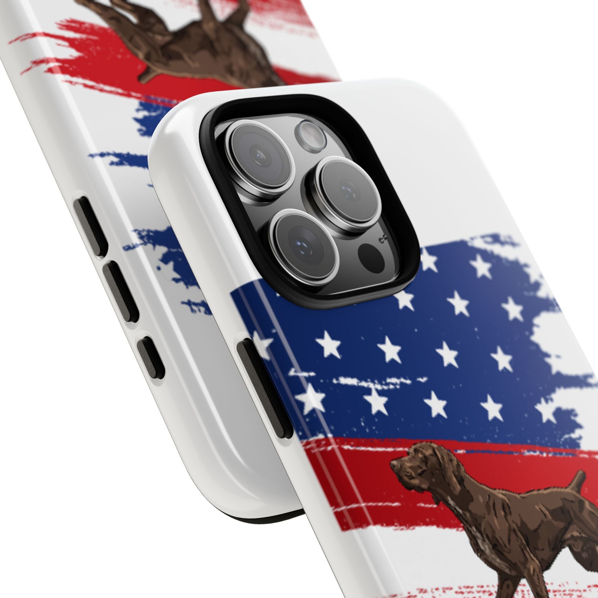 American Flag Pointer Dog phone case | Tough Cases