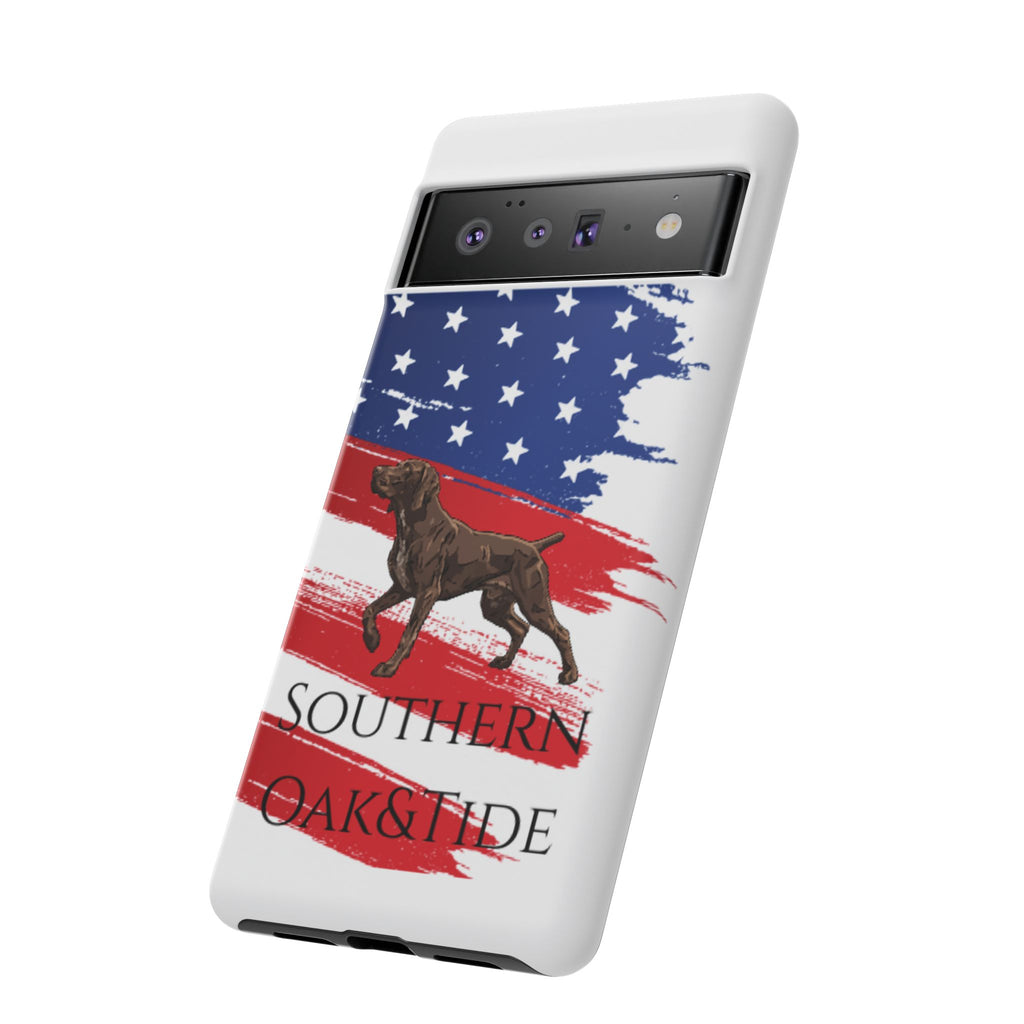 American Flag Pointer Dog phone case | Tough Cases
